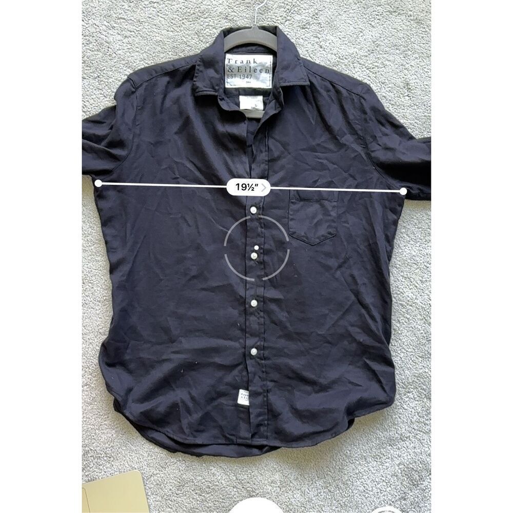 FRANK & EILEEN Eileen Featherweight In Navy, XXS $228 D17 - Picture 7 of 7